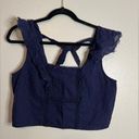 True Craft  navy crop top Photo 0