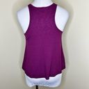 Free People  Tank Top XS Burgundy Crewneck Sleeveless Ribbed Flowy Racerback Photo 2