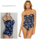 Bleu Rod Beattie New.  blue strapless swimsuit. Normally $129. Size 12 Photo 1