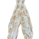 Tiare Hawaii  Hoku Strappy Back  Strapless Jumpsuit Cover Up Island Palm NWT Photo 5