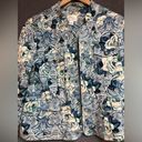 Christopher & Banks Christopher banks, M jacket/blazer, white cream and blue floral paisley print Photo 2