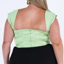 Princess Polly Curve Cornell Green Satin Corset Top Plus Size 18 Photo 4