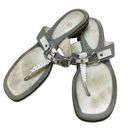 Cole Haan  Nike Air White Thong Sandals Shoes Photo 0