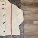 Talbots  Petites cardigan sweater toggle front shaker knit winter white/ivory MP Photo 5