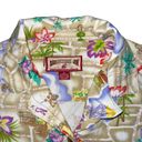 Caribbean Joe  button front shirt short sleeve map print Size Small Photo 1