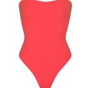 SKIMS FITS EVERYBODY STRAPLESS BODYSUIT neon Poppy 3387 size M Photo 0