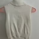 White sweater turtleneck tank Size M Photo 0