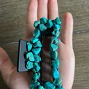 Handmade western turquoise claw clip Blue Photo 0