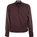 Apana  Brown Long Sleeve Quarter Zip Yoga Top Photo 0