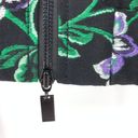 W By Worth  Womens Size Medium Black Floral Jacquard Bomber Jacket Photo 4