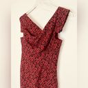 Black Halo  Jackie O Burgundy Wine Red Lace Cotton Raschel Dress Size 2 Photo 5