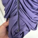 Jessica Simpson  Womens Purple Scoop Neck Bodycon Ruched Mini Dress Size 6 Photo 73