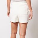 Sweaty Betty NWT  High Waisted Drawstring Sweater Off White Elevated Shorts Sz L Photo 3