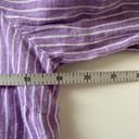 Coldwater Creek Purple Striped Button Up Photo 3