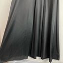 Vanity Fair Vintage  Black Satin Maxi Dress Floal Bust Mesh Sz 38 Small Y2K Photo 11