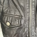 Banana Republic  Black Leather Moto Jacket Photo 3