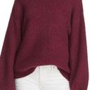 Lost + Wander NWT  Balloon Sweater Size Medium/Large Plum $80 Photo 0