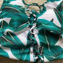 Bright green tropical leaf print onepiece swimsuit Size XL Photo 6