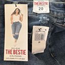 Celebrity Pink  SZ 20 The Bestie Girlfriend Jeans Cuffed Distressed Mid-Rise Blue Photo 9