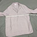 J.Jill Size Large Light Purple Blouse  Open Collar Pullover Shirt Lavendar Modal Photo 4