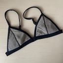 Triangl Ollie Black and White Mesh Neoprene e Bikini Top Photo 2