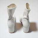 Stuart Weitzman NEW  Sleek 60 Sock Genuine Leather Heel Ankle Booties Shoes White Photo 2