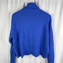 The Moon  & Madison | Blue Chenille Turtleneck Sweater XS Photo 5