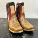 Justin Boots  Chellie Patriot Leather Western Cowgirl Short Boots Womens 7.5 B Photo 2