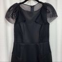 Milly  Black Mesh Back LBD Cocktail Dress Sz.6 Photo 2