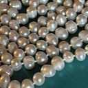 infinity New Endless  96” Strand White Freshwater Baroque Pearl Necklace Photo 3