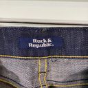 Rock & Republic Vtg Y2K  Women's Low Rise Boot Cut Pocket Logo Jeans Size 24 Photo 4