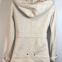 Billabong  Women’s Double Breasted Coat, Hooded in Cream, Size Small Photo 4