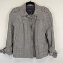 Banana Republic  Wool Blend Plaid Short Classic Trench Coat Size S Academia Photo 0