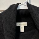 Garnet Hill  Essential Cashmere Turtleneck Sweater Black Photo 3