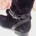 Via Spiga  Tall Boots Prish Riding Boots Black Suede Leather Sz 7.5 Photo 6