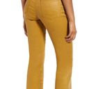 AG Adriano Goldschmied AG the quinne coated high waisted crop flare jean mustard gold size 31 Photo 2