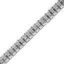 Brilliance NIB Haus of  .925 Silver 1/2 Cttw Diamond Link 7" Tennis Bracelet Photo 5