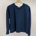 Nike  Dri-Fit Navy Blue Versa Long Sleeve Open Back Sweatshirt Medium M Photo 0