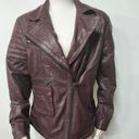 Free People  I'll Be Around Leather Moto Jacket Size L Photo 4