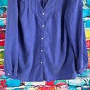 L.L.Bean  Tencel Polyester Blend Button Front Shirt Size XL Reg Item 284046 Photo 3