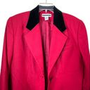 Jennifer Moore  Red Wool Blazer Size 16 Photo 2