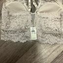 Aerie American Eagle  Eyelash Lace Racerback Bralette Nude Size Small DD NWT Photo 2