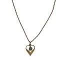 Vintage Blue  Stone Heart Diamond Necklace Everyday Anniversary Photo 1