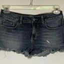 PINK - Victoria's Secret  2" Denim Distressed Fray Hem Short Photo 0