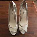 GUESS Cacei woman's heels beige natural rhinestones evening formal Size 8.5M Photo 3