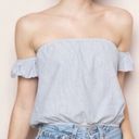 Brandy Melville Blue Off The Shoulder Top Photo 0