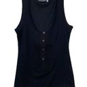 Dolce & Gabbana  Black Popover Tank Top Sz 40 Photo 4