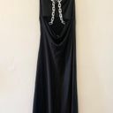 ZARA Chain Strap Satin Effect Midi Slip Dress in Black Size XS Photo 4