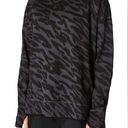 Sweaty Betty  After Class Sweatshirt (Black Animal Wave Print) Size Small Photo 0