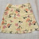 Abound Yellow Floral Mini Skirt Photo 1